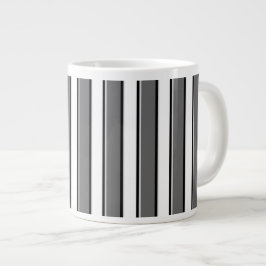 Graue Streifen auf weißer Kaffee-Tasse Jumbo-Tasse