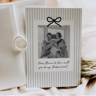 Graue Streifen Patentatschaftsantrag Einladung