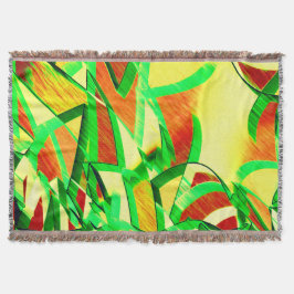 Graue Streifen über rotes Bild mit Drizzle Decke