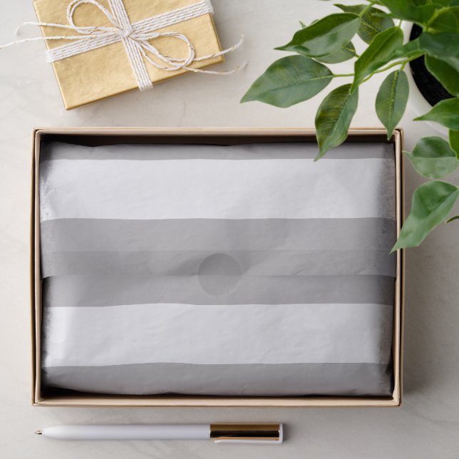 Graue Streifen, weiße Streifen, gestreiftes Muster Seidenpapier (Geschenk)