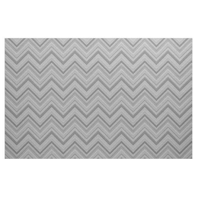 Graue Streifen Zackenzag-Muster Stoff (Fat Quarter (45,7 x 55,9 cm))