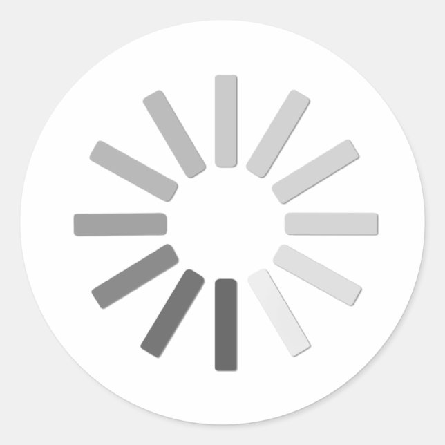 Graue Symbolaufkleber Runder Aufkleber (Vorderseite)