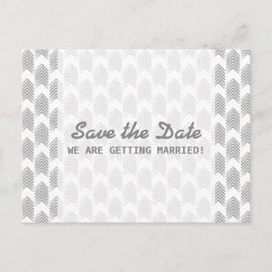 Graue Tribal-Pfeile Save the Date Postkarte