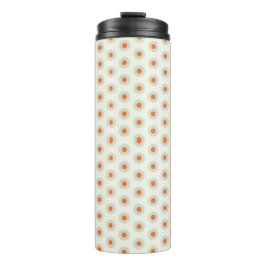 Graue Tupfen mit gelbem Zentrum pp3 Thermosbecher
