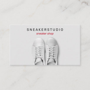 Graue Turnschuhe Sport Schuhe Visitenkarte