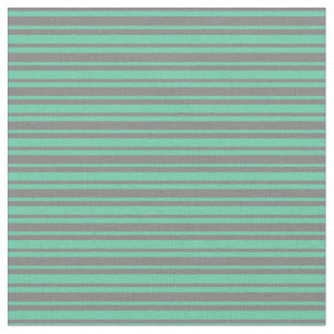 Graue und Aquamarine Streifen/Linienmuster Stoff