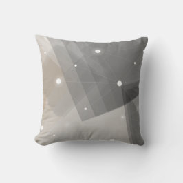 Graue und beige geometrische Patronenkissen Kissen