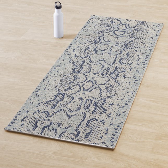 Graue und blaue Schlange Hautfarbe Yogamatte (Beispiel)