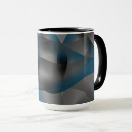 Graue und blaue Streifen, mit Gradiententeilen Tasse
