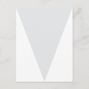 Graue und Chevron-Party-Flaggen-Wimpel-Banner Postkarte