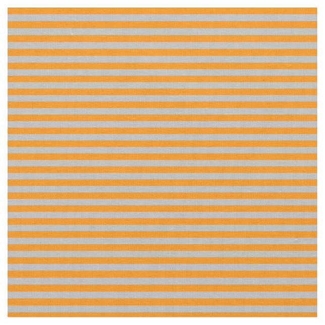 Graue und dunkle Orangenlinien Stoff (Nahaufnahme)