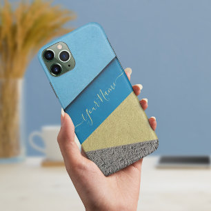 Graue und gelbe Wand-iPhone-Hüllen Case-Mate iPhone Hülle