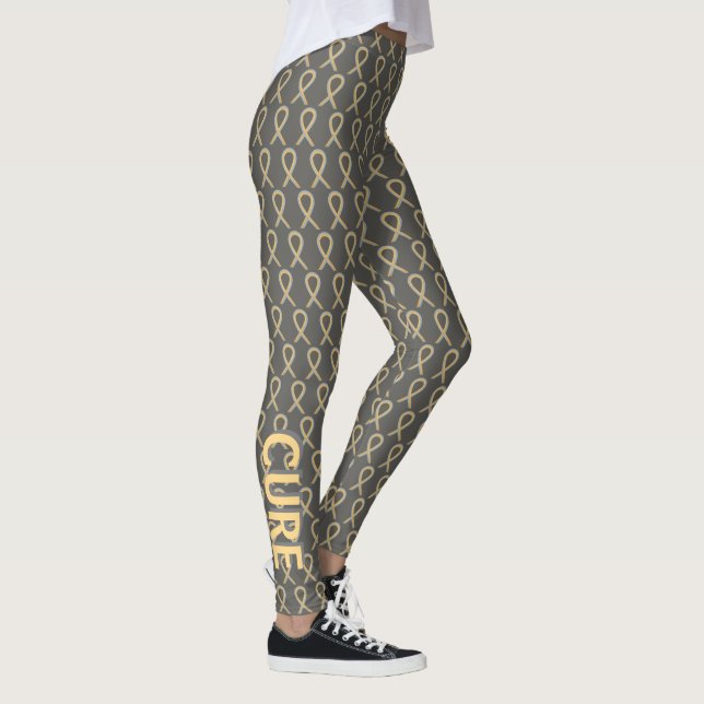 Graue und goldene Leggings (Rechts)