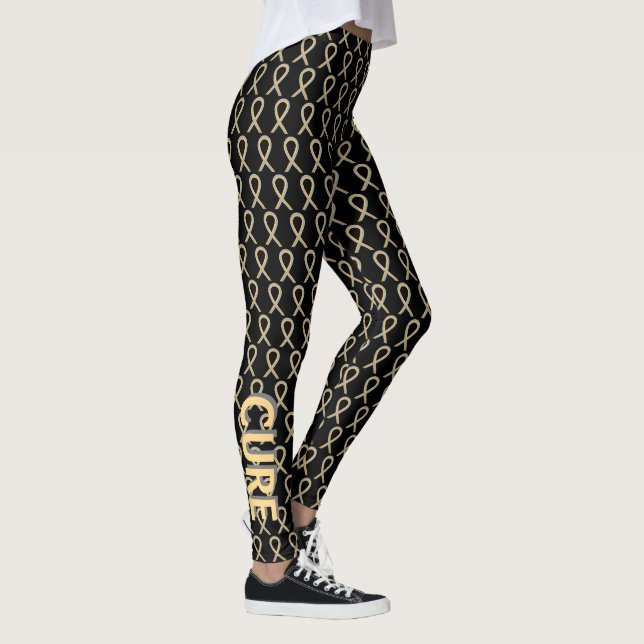 Graue und goldene Leggings (Rechts)