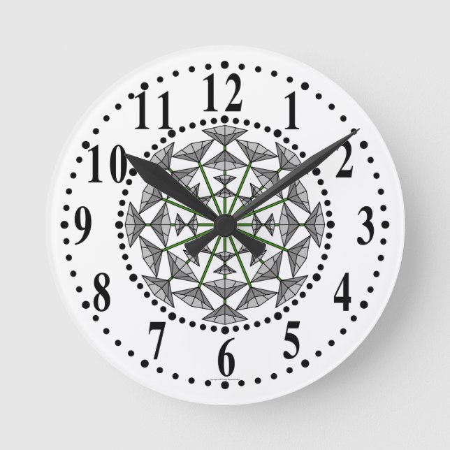 Graue und hellgraue 149-Wall-Uhr Runde Wanduhr (Vorderseite)