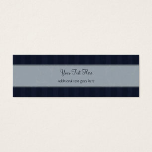 Graue und Navy Floral Wisps & Stripes mit Monogram
