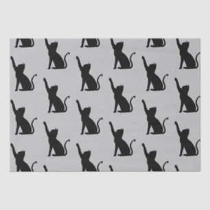 Graue und schwarze Katzen Seidenpapier
