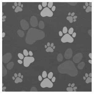 Graue und schwarze Katzenpflaster Druckmuster Stoff