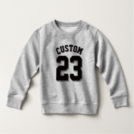 Graue und schwarze Kleinkind | Sports Jersey Kleinkind T-shirt