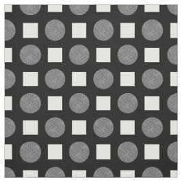 Graue und schwarze Polka-Punkte Stoff