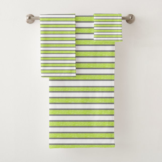 Graue und statische Zitronen Badhandtuch Set (Insitu)