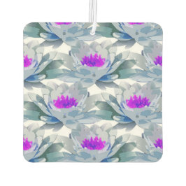 Graue und violette Blumenmuster Autolufterfrischer