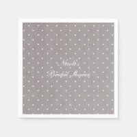 Graue und weiße Polka Dots Moderne Eleganz