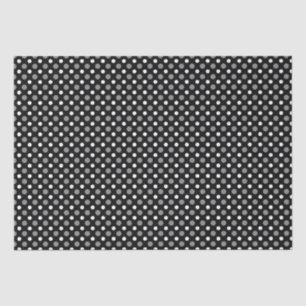 Graue und weiße Polka Dots Seidenpapier