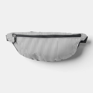 Graue und weiße Streifen Bauchtasche