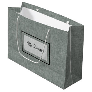 Graue und weiße Textur.  große Geschenktasche Geschenktüte