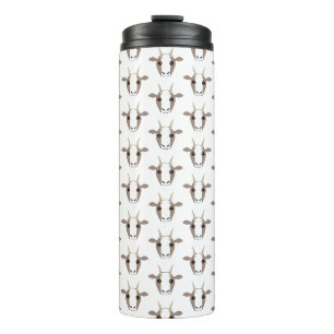 Graue und weiße Ziegen auf Tumbler Thermosbecher