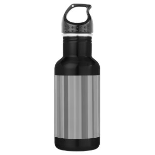 Graue vertikale Streifen Trinkflasche