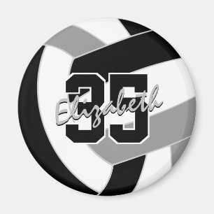 Graue Volleyballmannschaft - Gaben Magnet