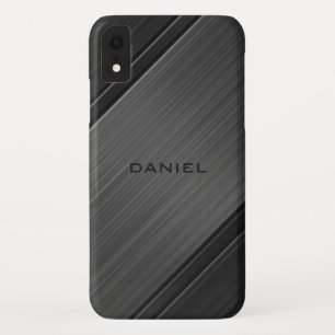 Graue Waffenmetall-Texturdesign mit personalisiert Case-Mate iPhone Hülle