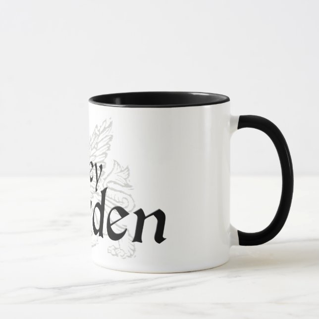 Graue Wärter-W-Tasse Tasse (Rechts)