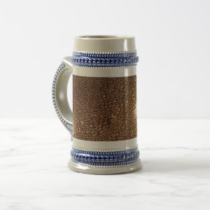 Graue Wassertropfen/Blau 22 oz Stein Bierglas