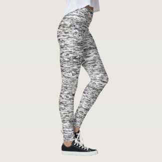 Graue Wellen Leggings