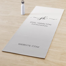 Graue Werbe-Yogamatte mit individuellem Logo für U
