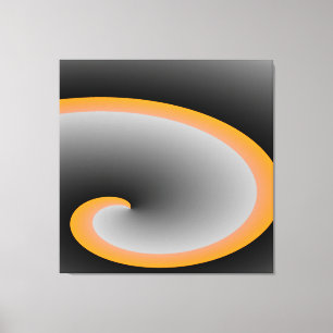 Graue Wirbel Moderne Kunst Leinwanddruck