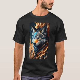 Graue Wolf farbenfrohe Wildlife Forest Wolves Gala T-Shirt