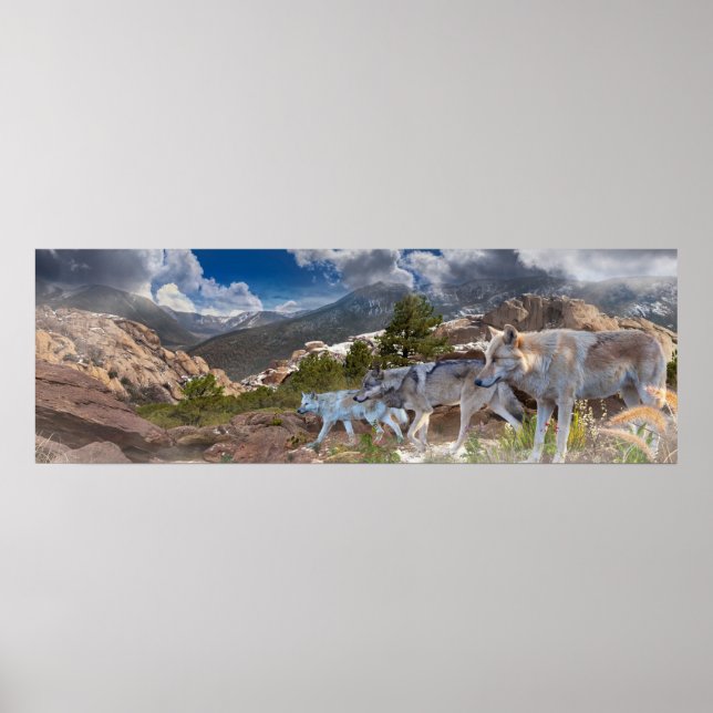 Graue Wolves Familienreise Poster (Vorne)