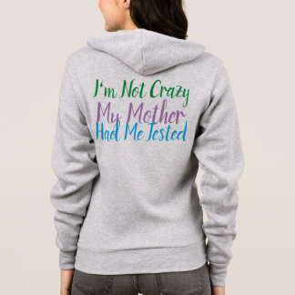 Graue Zip-Kapsel für Frauen  Hoodie