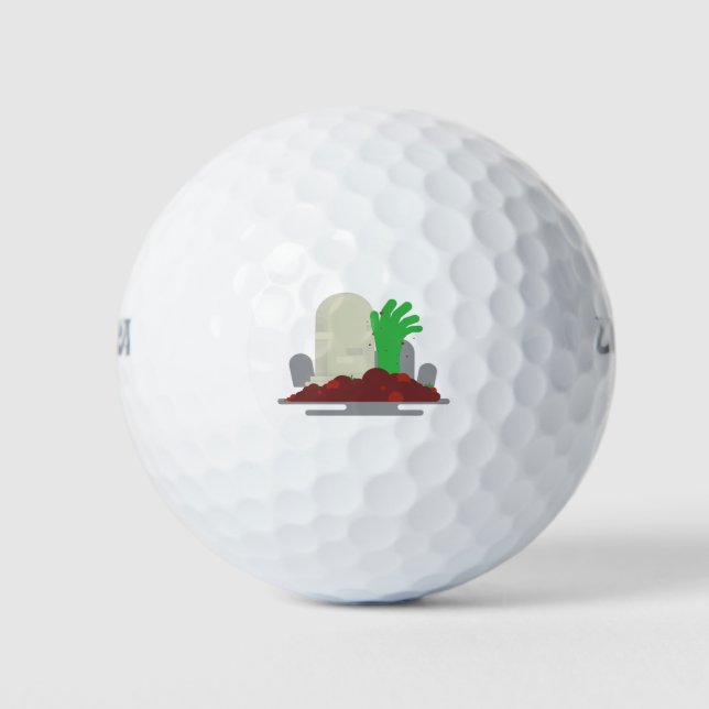 graue Zombie Golfball (Vorderseite)