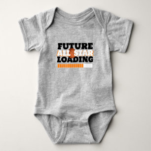 Graue Zukunft All-Star-Lade-Baby-Basketball Baby Strampler