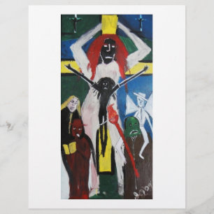 GRAUEN VOR ROTKOPF-JESUS-SCRAPBOOK-PAPIER