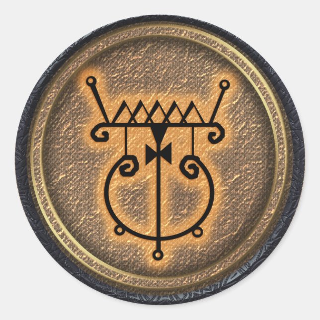 grauenhaft runder aufkleber (Vorderseite)
