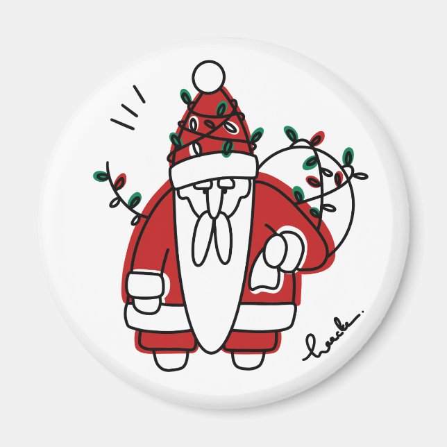 grauenhafter Santa Magnet (Vorne)