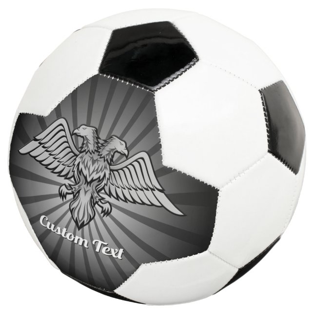 Grauer Adler mit zwei Köpfen Fußball (Dreiviertel)