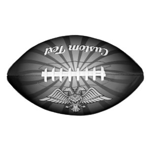 Grauer Adler mit zwei Köpfen Fußball Football