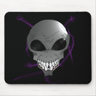 Grauer Alien-Mauspad Mousepad